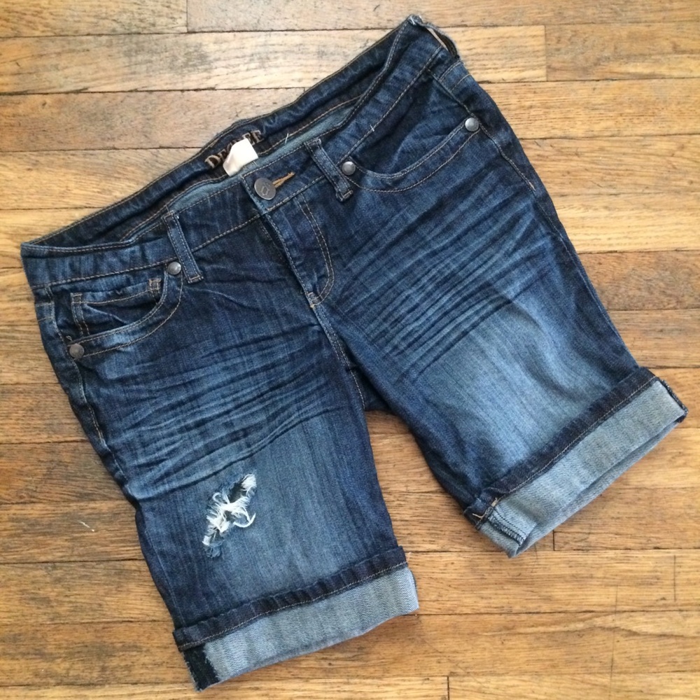 Ripped Jean Shorts